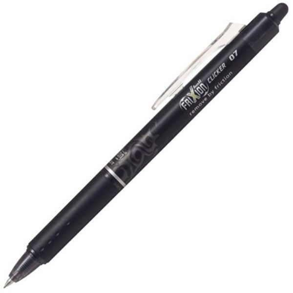 Pilot FriXion Clicker Retractable Erasable Gel Pen 0.7 mm - Black (pc)