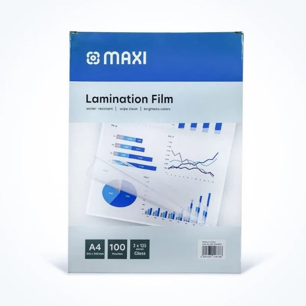 Maxi Laminating Film 125 microns - A4 (pkt/100pcs)