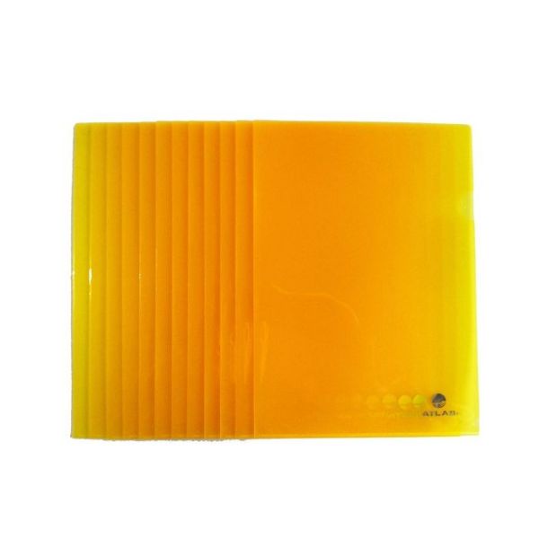 Atlas L Shape Folder A4 - Yellow (pkt/12pcs)