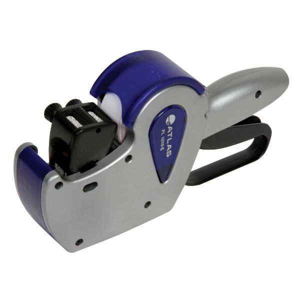 Atlas PL1000E-BE 2 Line 10 Digit Price/Date Labeler - Blue