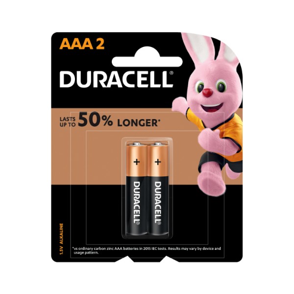 Duracell AAA Alkaline Batteries (pkt/2pc)