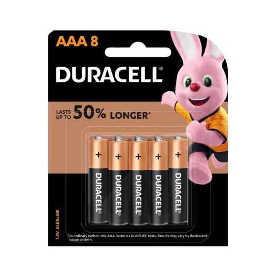 Duracell AAA Alkaline Batteries (pkt/8pc)