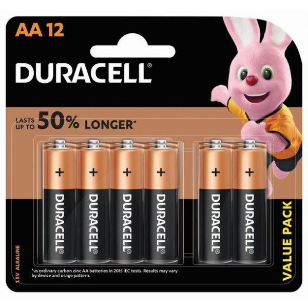 Duracell AA Alkaline Batteries (pkt/12pc)