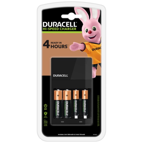 Duracell 4-Hour Charger with 2 AA Battery (pc)