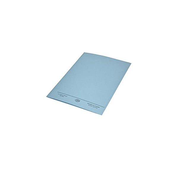 FIS Square Cut Folder A4 without Fastener 320g - Blue (pkt/50pcs)