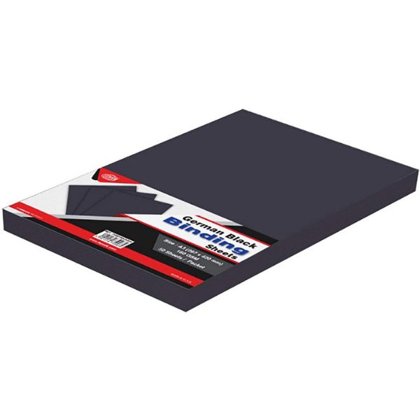 FIS Binding Sheet 180gsm A4 FSBD180GA4BK - German Black (pkt/100s)