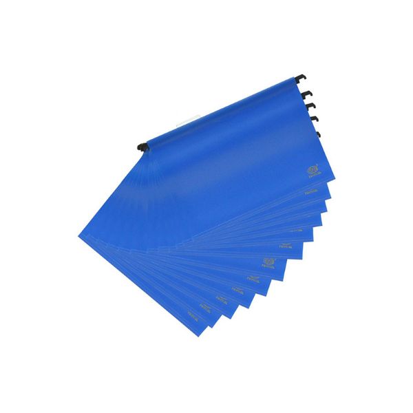 FIS PP Hanging File with Indicator 260 x 365mm FSHF01BL - Blue (pkt/12pcs)