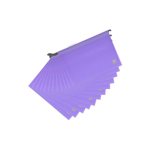 FIS PP Hanging File with Indicator 260 x 365mm FSHF01PU - Purple (pkt/12pcs)