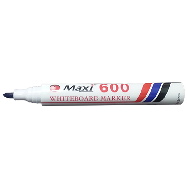 Maxi 600 Bullet Tip White Board Marker - Blue (Pkt/10pc)