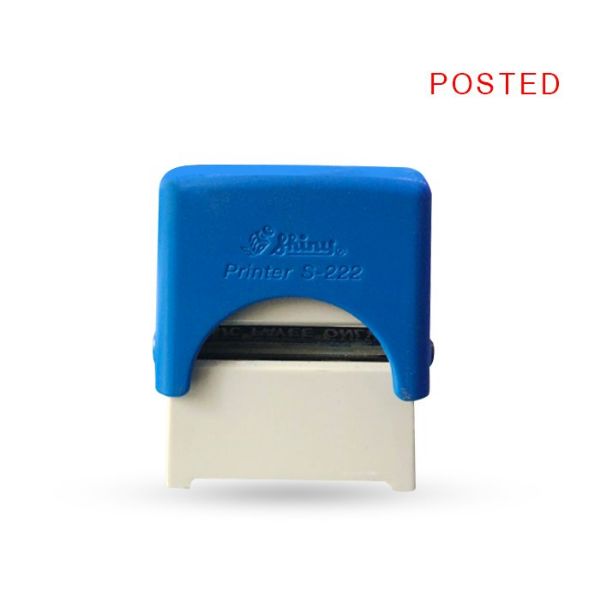 Shiny STP16 POSTED Self-inking Stamp - Blue (pc)