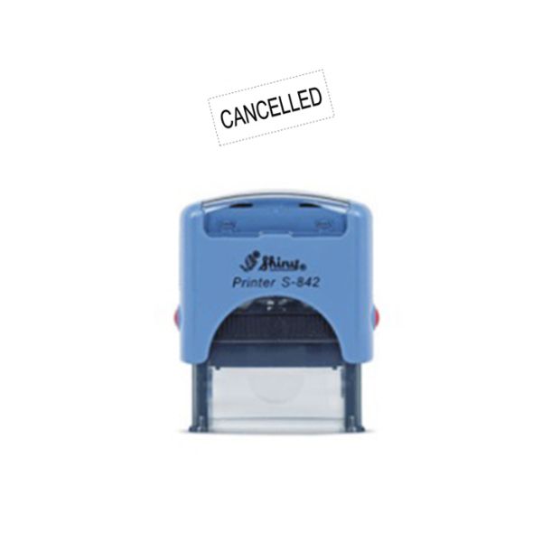 Shiny STC-19 CANCELLED Self-Inking Stamp - Blue (pc)