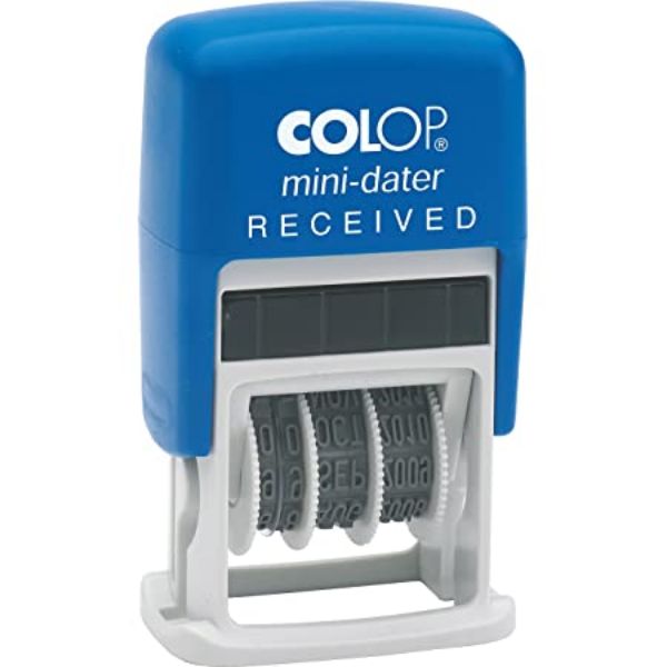 Colop Mini Dater RECEIVED - Blue (pc)