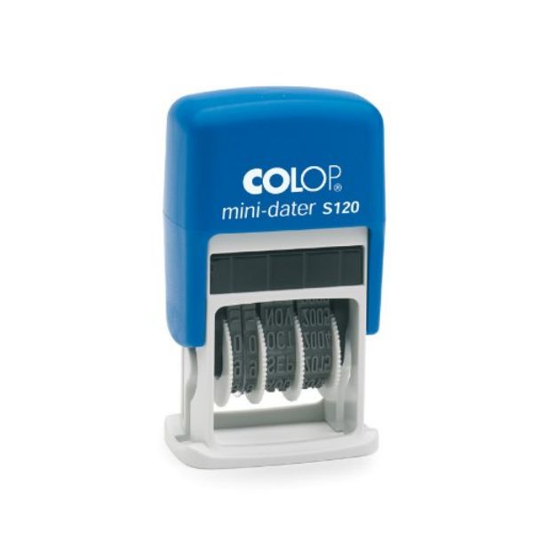 Colop S120 Mini Dater Self-Inking Stamp - Blue (pc)