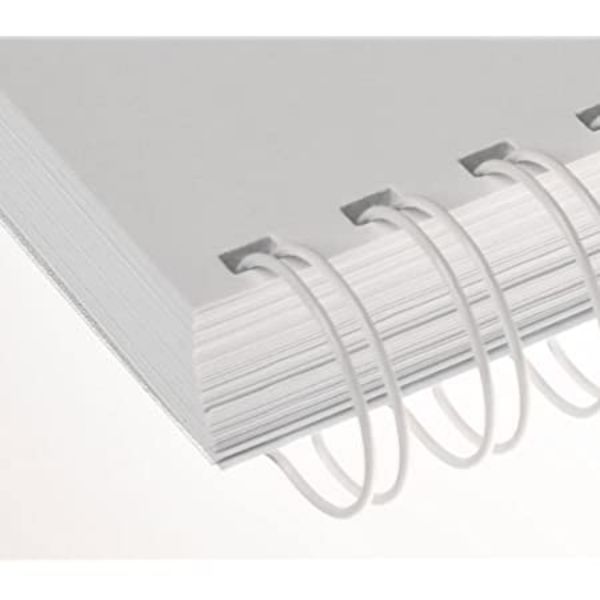 Renz Wire Binding Rings 3:1 34 Loops 5.5mm - White (box/100pcs)
