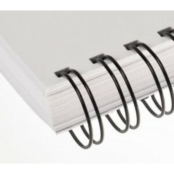 Renz Wire Binding Rings 3:1 34 Loops 8mm - Black (box/100pcs)