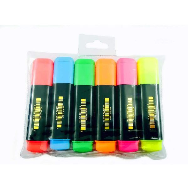 Flamingo SH800 Highlighter - Assorted (pkt/6pcs)