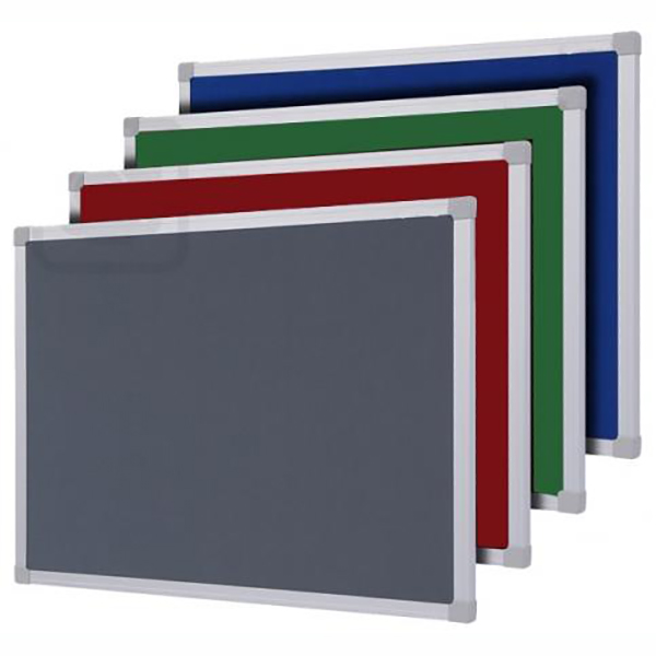 Partner Cork/Felt Notice Board 120 x 180cm - Green (pc)
