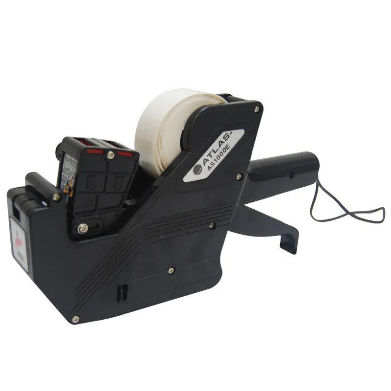 Atlas AS-PL1000E-BK 2 Line 10 Digit Price/Date Labeler - Black