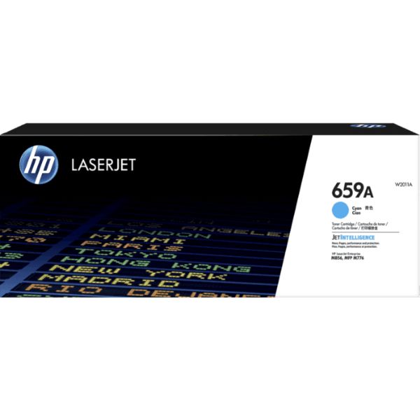 HP 659A (W2011A) Toner Cartridge for M856 MFP M776 - Cyan