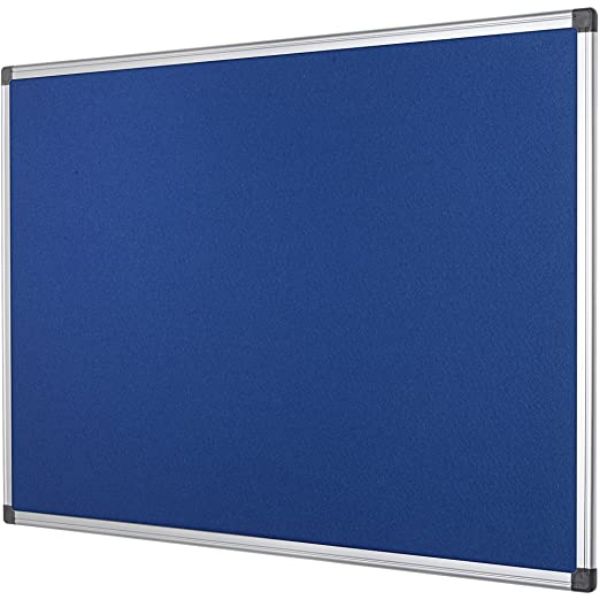 Maxi Cork/Felt Notice Board 120 x 240cm - Blue (pc)