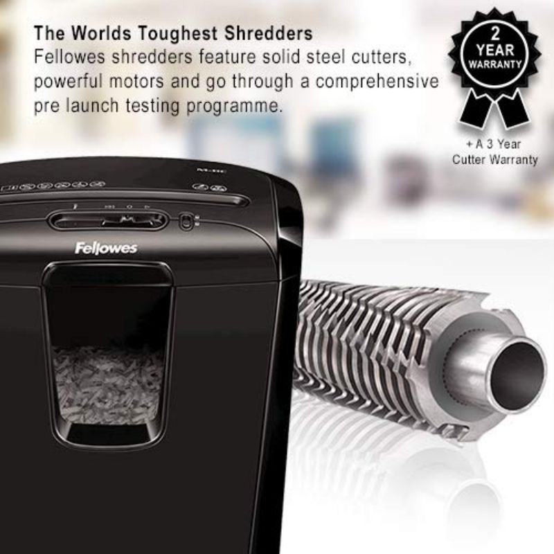 Buy Fellowes M8C Home / Office Cross Cut Shredder 8 Sheet Shred Capacity with Safety