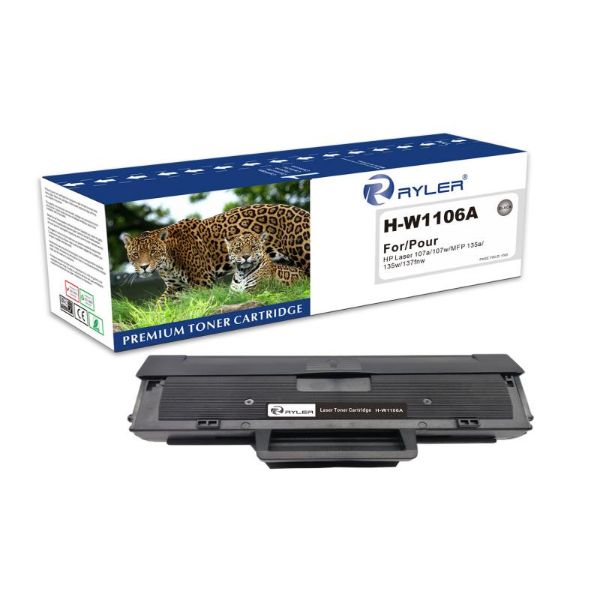 Ryler 106A ( W1106A) Toner Cartridge for HP Laser 107 / MFP135 / MFP137