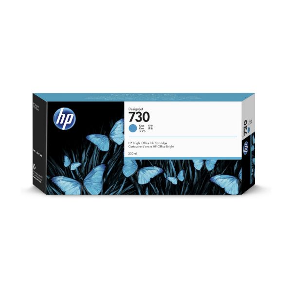 HP 730 (P2V68A) Original Designjet Ink Cartridge 300ml - Cyan