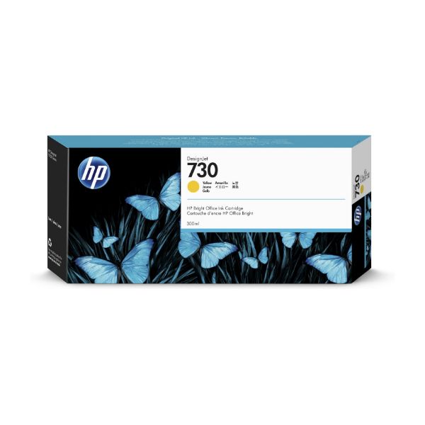 HP 730 (P2V70A) Original Designjet Ink Cartridge 300ml - Yellow