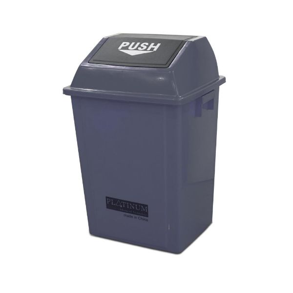AKC GC15 Quadrate Trash Bin 40 Liters - Grey