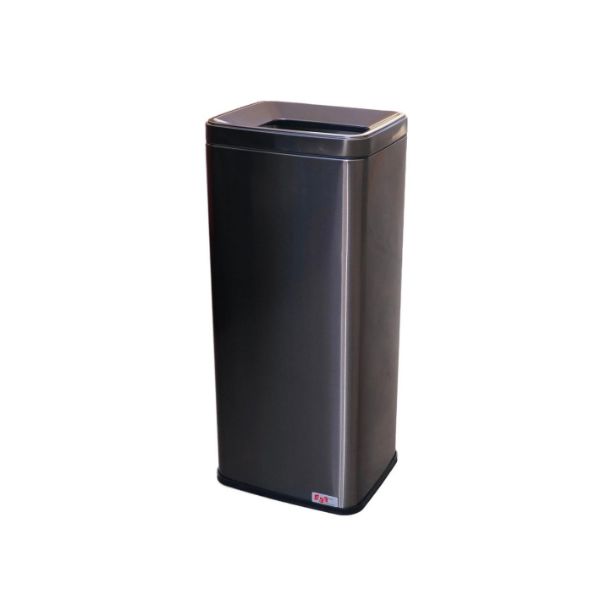 EKO SS31 Stainless Steel Open Top Trash Bin 40 Liters - Black Gold