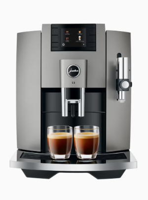 Jura E8 Coffee Machine Dark Inox Bean-To-Cup Fully-Automatic