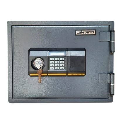 EIKO BES 9PK Fire Resistant Safe Digital and 1 Key Lock Dark Grey