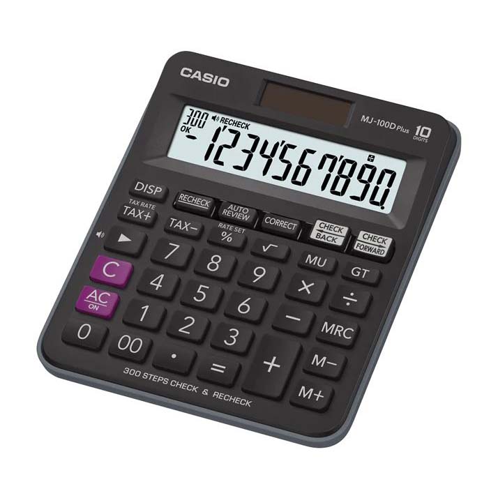 Casio MJ 100D Plus Calculator Black