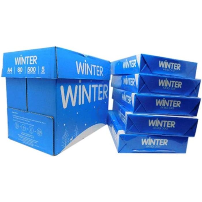 Winter A4 Photocopy Paper 80gsm (Box/5Ream)