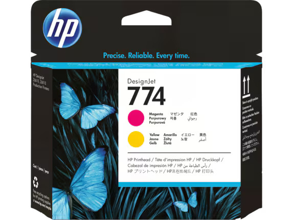 HP 774 Magenta / Yellow Printhead DesignJet