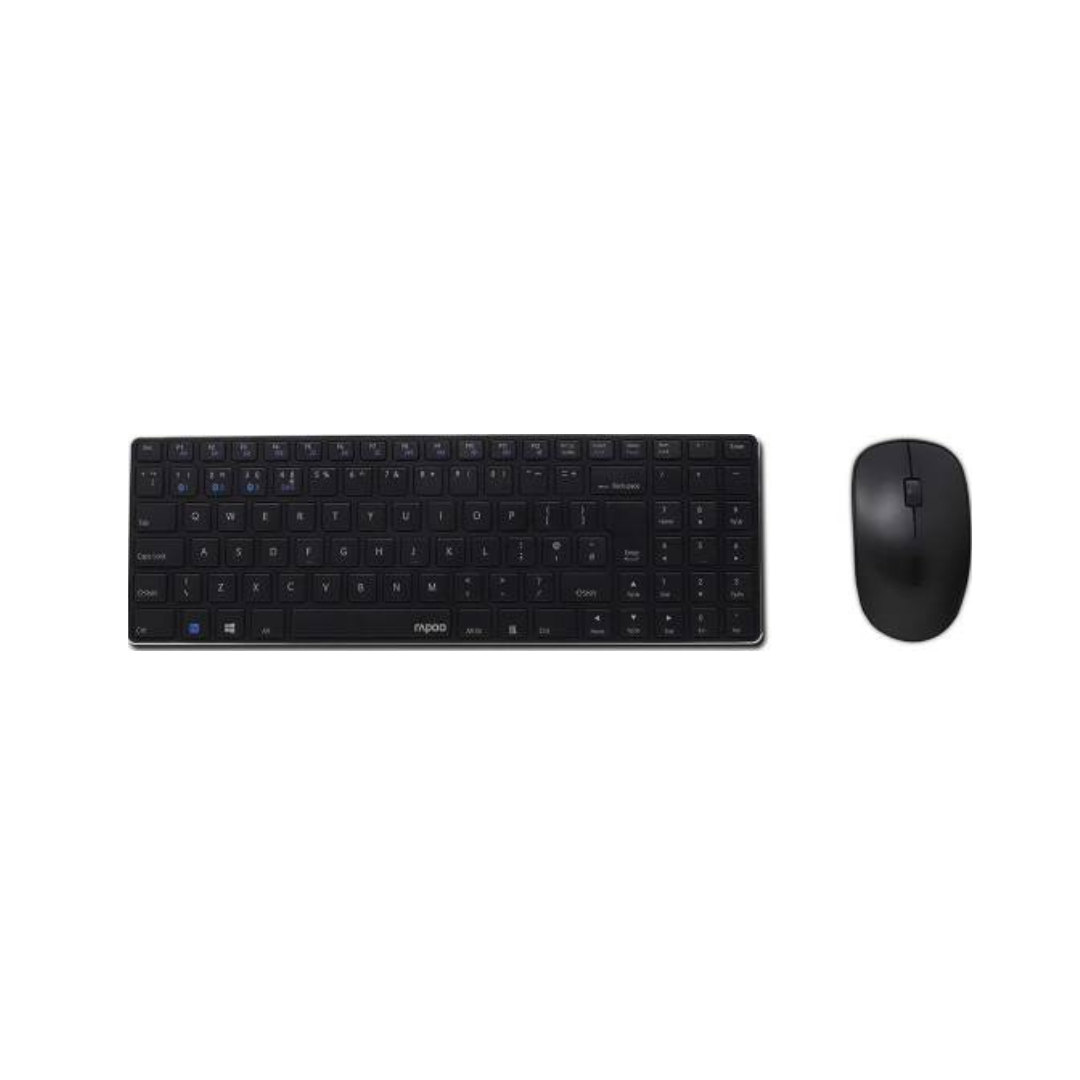 Rapoo 9300M Keyboard + Mouse Combo - Black
