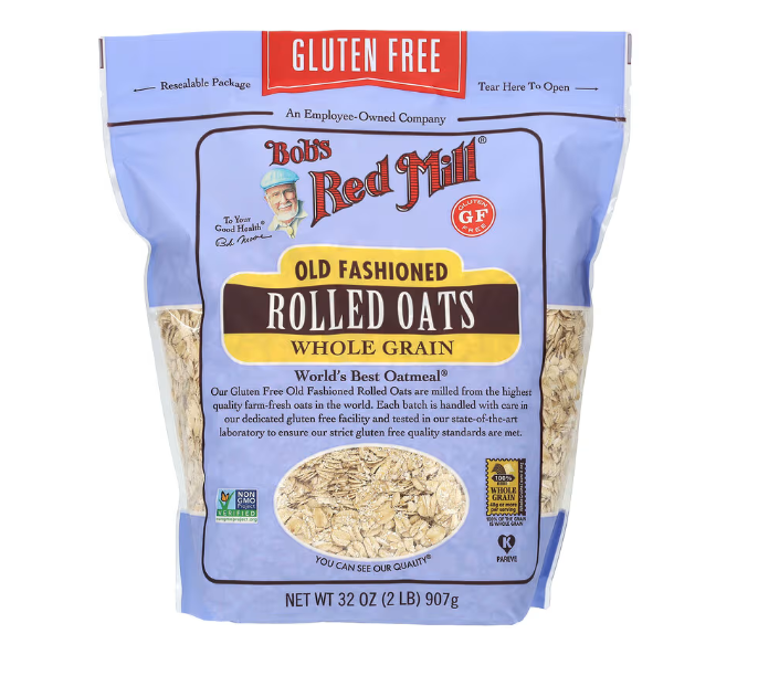 BOB'S RED MILL GLUTEN FREE WHOLE GRAIN ROLLED OATS 907 GMS