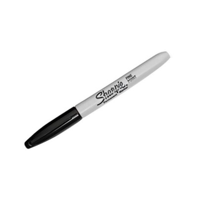 Sharpie Permanent Marker Fine Point Black (Pkt/12pc)