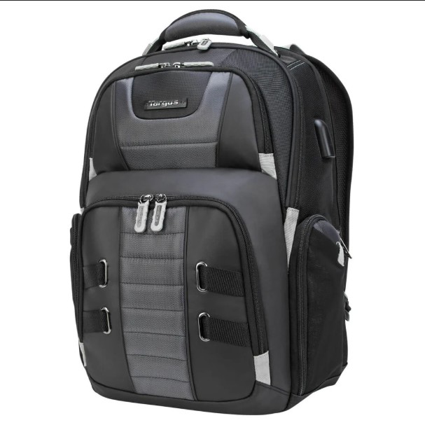 Targus DrifterTrek Laptop Backpack with USB Power Pass-Thru Black 15.6