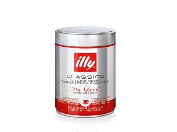 Illy Classico Espresso Ground Coffee Medium Roast 3538- 12X250g