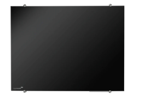 Legamaster Colored glass board 90x120 cm Black
