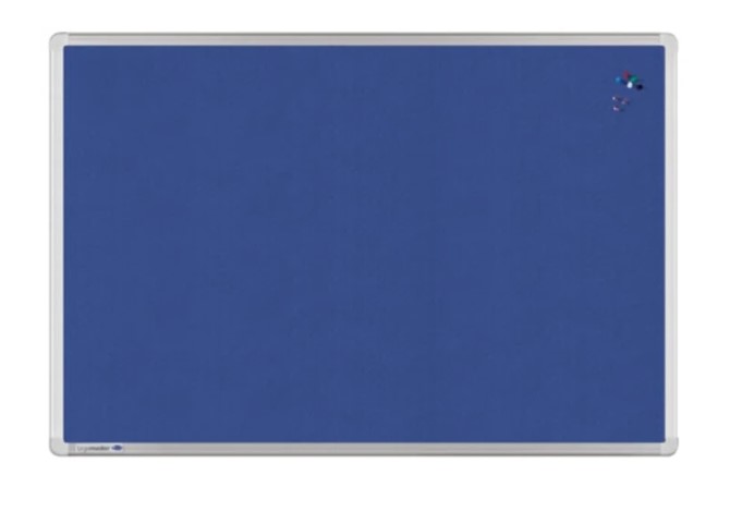 Legamaster Imagine Lino Cork Pinboard Anthracite 90x160CM Clssic Blue 7-141311