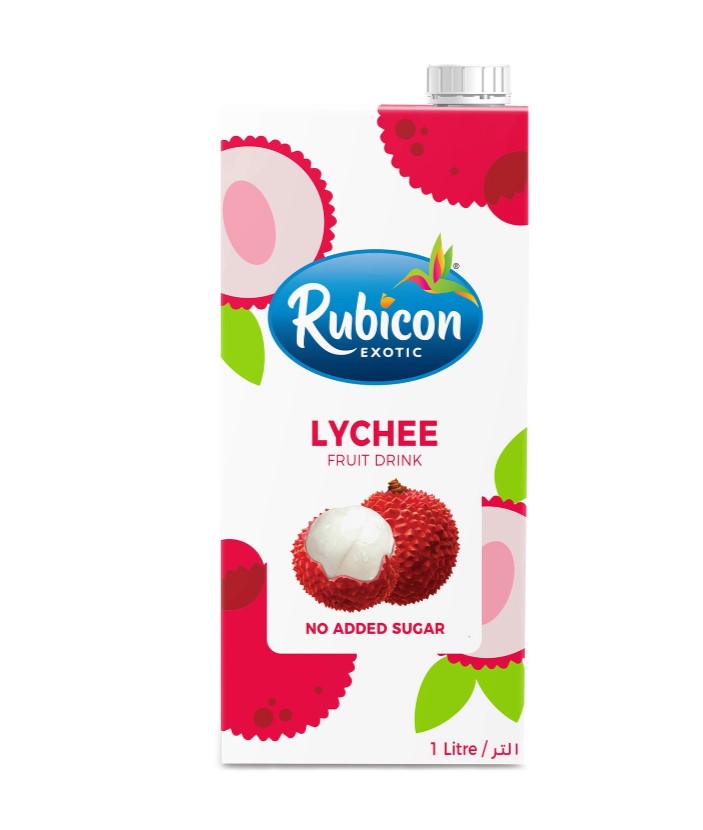 Rubicon Lychee No Added Sugar Fruit Drink 1 Litre