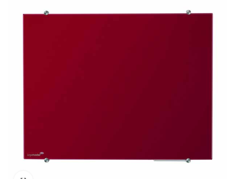 Legamaster Colored Glassboard 60x80CM Red 7-10474