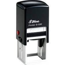 Shiny S530 Stamp 30x30mm Customized Blue
