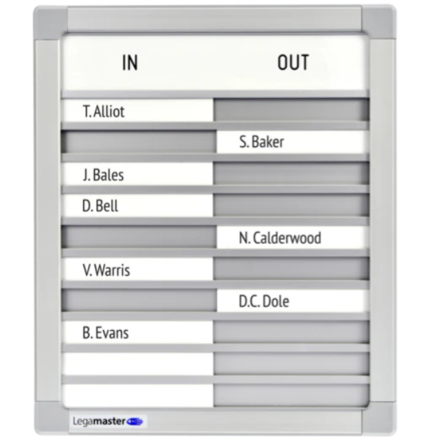 Legamaster Professional In & Out Board 10 People 31X26Cm 7-622100