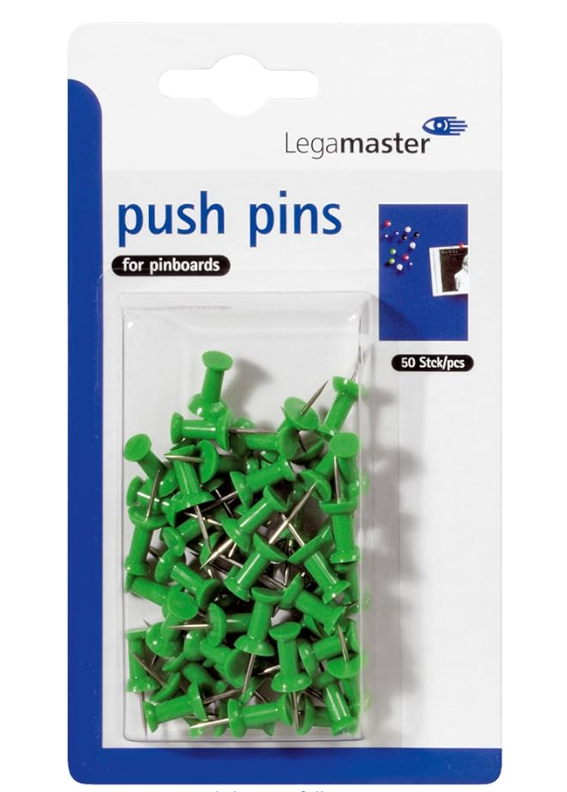 Legamaster Push-Pins 50 Pieces Green 7-145104