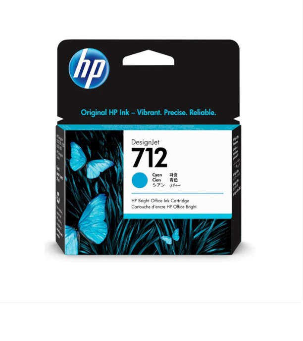 HP 712 Ink Cartridges Cyan for HP DesignJet T210 T230 T250 T630 T650