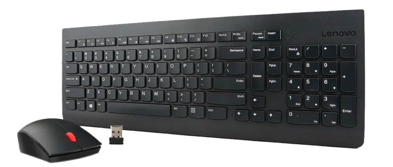 Lenovo Wireless Keyboard and Mouse Gen2 English-Arabic 2.4ghz Black