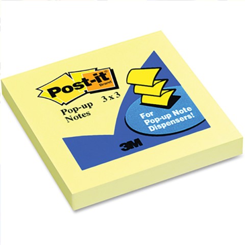 3M Post-It R330-YW Pop-up Note 3in x 3in - Canary Yellow (pkt/12pcs)